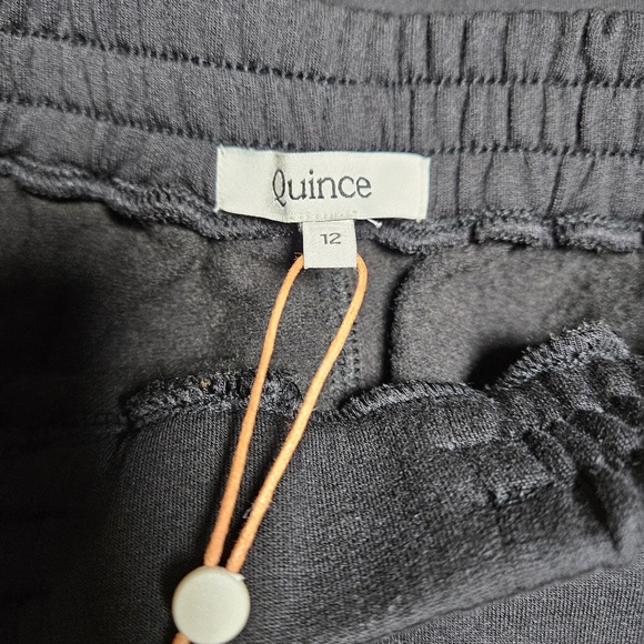 2 Quince SuperSoft Fleece Joggers 1 Black 1 Navy Size Kids 12 - Picture 3 of 6